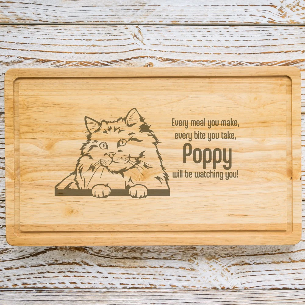 Personalised Chopping Board - Cat Breed & Name - Image 25