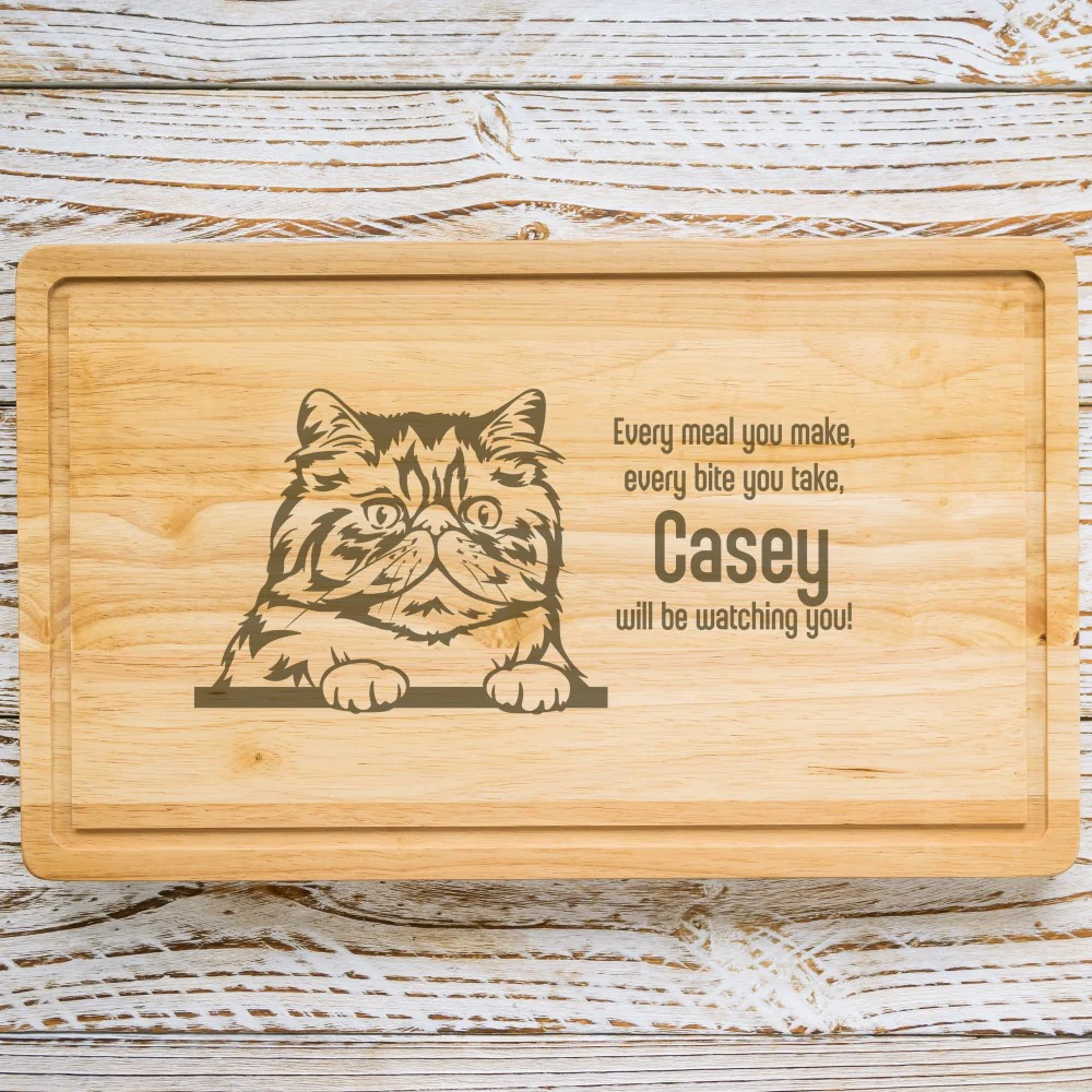 Personalised Chopping Board - Cat Breed & Name - Image 27