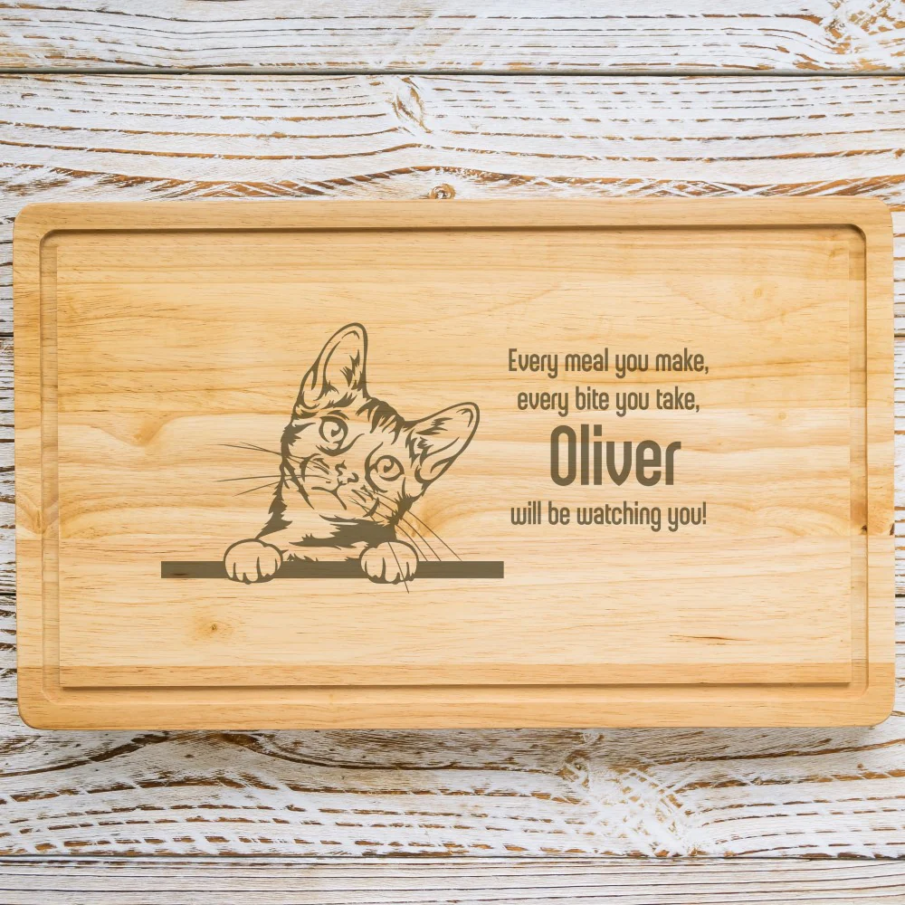 Personalised Chopping Board - Cat Breed & Name - Image 28