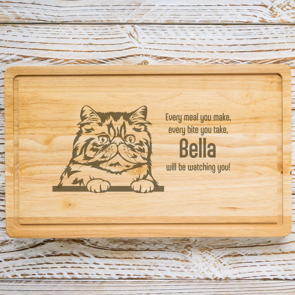 Personalised Chopping Board - Cat Breed & Name - Image 6