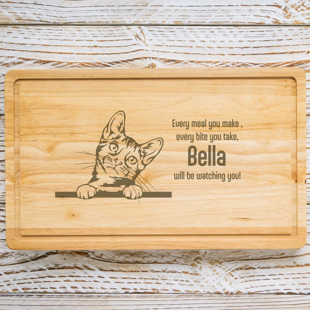 Personalised Chopping Board - Cat Breed & Name - Image 7