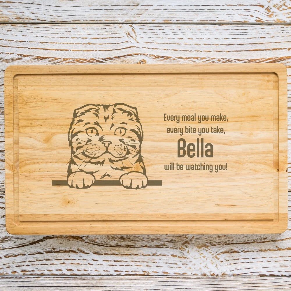 Personalised Chopping Board - Cat Breed & Name - Image 9